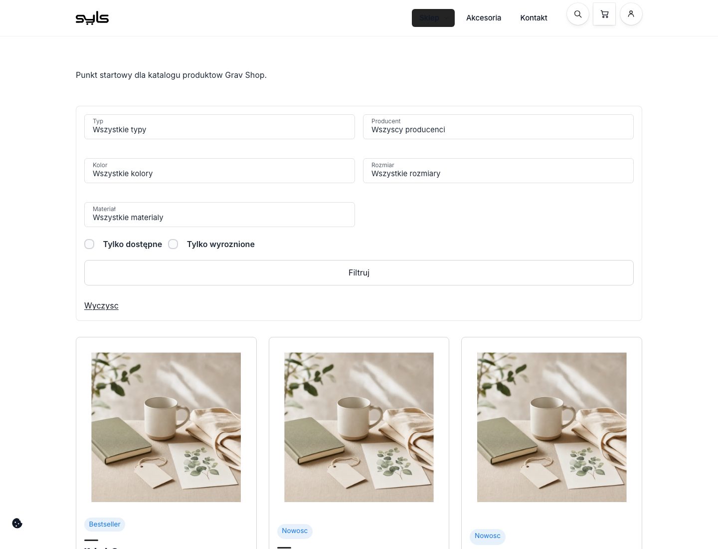 Product catalogue