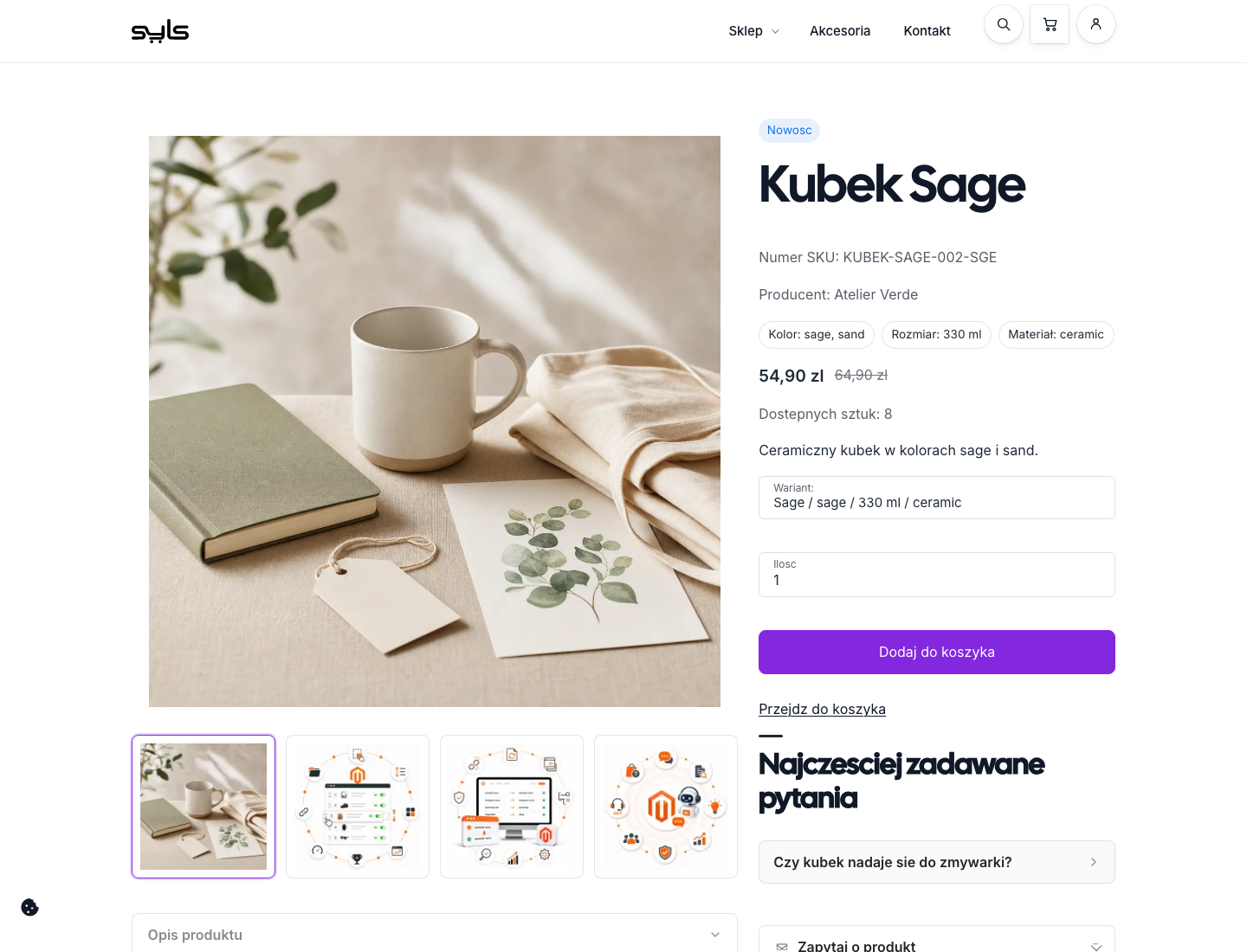 Product page